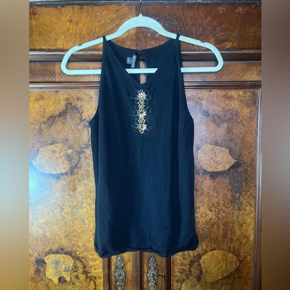 St. John Tops - St. John- 100% Cashmere Embellished Tank Top. Size M
